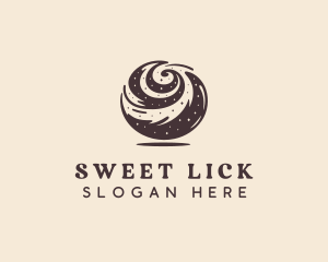 Sweet Cinnamon Roll logo design