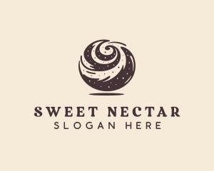 Sweet Cinnamon Roll logo design