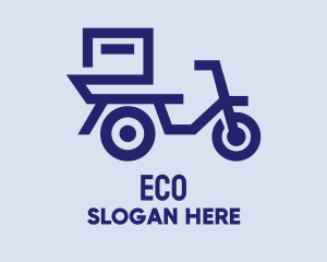 Delivery Scooter Motorcycle Logo