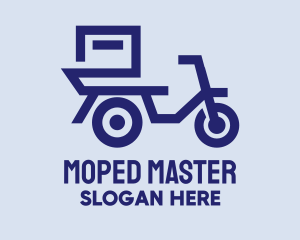 Moped - Delivery Scooter Motorcycle logo design