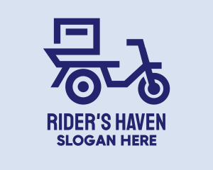 Delivery Scooter Motorcycle logo design