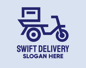 Delivery Scooter Motorcycle logo design