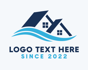 Rental - House Wave Realty logo design