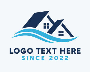 House - House Wave Realty logo design