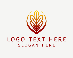 Veggie - Botanical Garden Leaf logo design