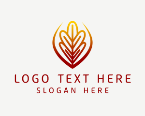 Salad - Botanical Garden Leaf logo design