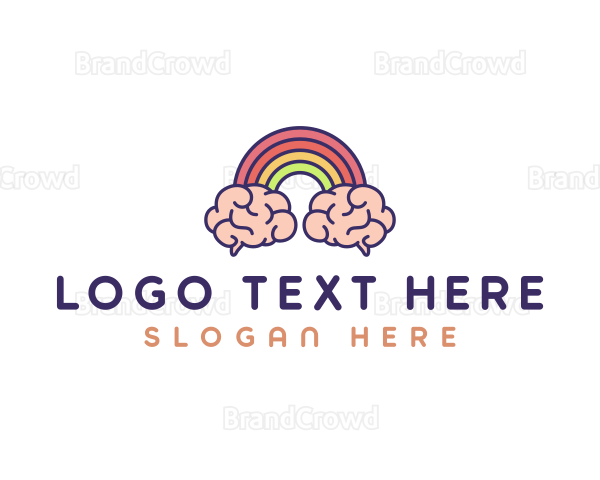 Rainbow Brain Imagination Logo