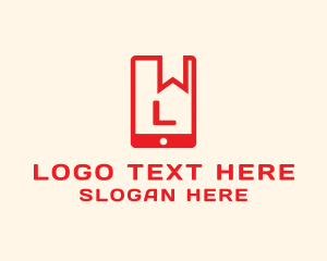 Mobile Tablet - Mobile Bookmark Tablet logo design