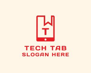 Tablet - Mobile Bookmark Tablet logo design