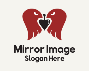 Reflection - Twin Eagle Spade logo design