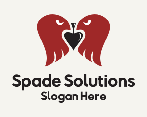 Twin Eagle Spade logo design