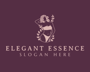 Woman Beauty Bikini logo design