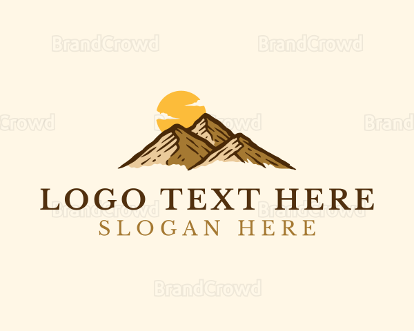 Mountain Peak Climbing Logo