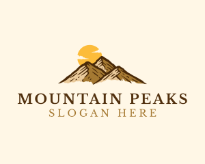 Himalayas - Mountain Peak Climbing logo design