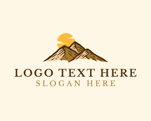 Mountain - Mountain Peak Climbing logo design