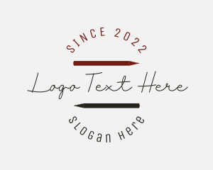 Blogger - Writer Pen Journalism logo design