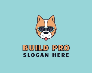 Pooch - Sunglasses Puppy Dog logo design