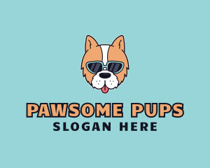 Sunglasses Puppy Dog logo design