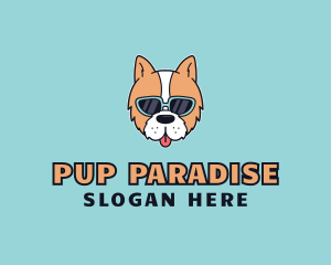 Sunglasses Puppy Dog logo design