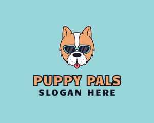 Sunglasses Puppy Dog logo design