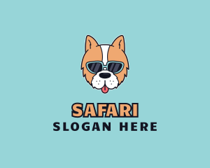 Pet Supply - Sunglasses Puppy Dog logo design