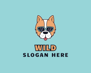 Cute - Sunglasses Puppy Dog logo design