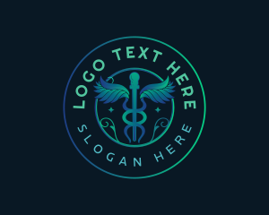 Wings - Caduceus Medical Health logo design