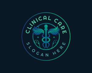 Caduceus Medical Health logo design