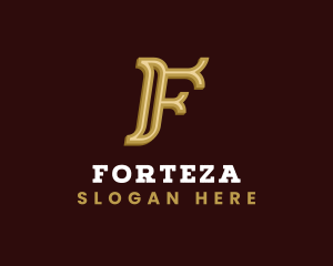 Elegant Luxe Firm Letter F logo design