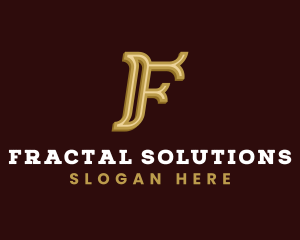 Elegant Luxe Firm Letter F logo design