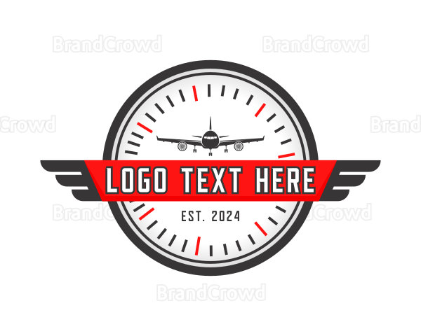 Airplane Flight Aviation Logo