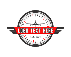Pilot Cap - Airplane Flight Aviation logo design