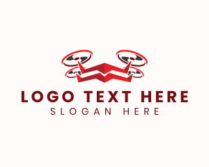 Logistics - Drone Aerial Propeller logo design