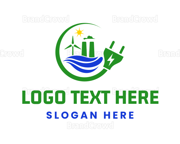 Natural Energy Electric Plug Logo
