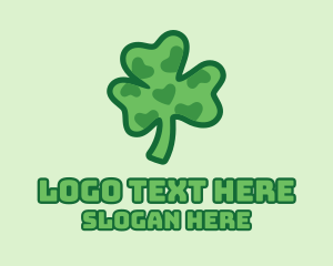 Natural Lucky Clover  Logo
