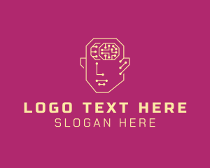 Artificial Intelligence Human Brain Logo