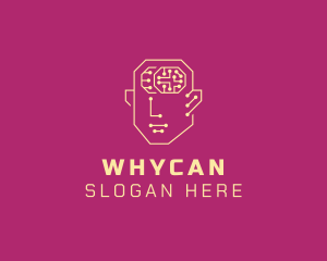 Artificial Intelligence Human Brain Logo