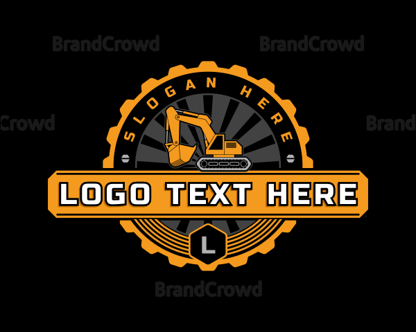 Industrial Excavator Cog Logo