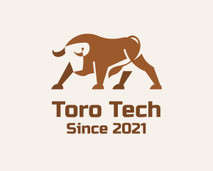 Toro - Brown Minimalist Bull logo design