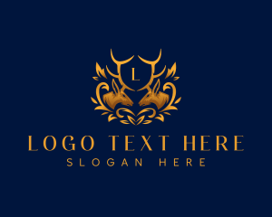 Luxury - Elegant Deer Leaf logo design