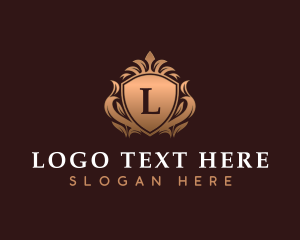 Luxury Crown Ornamental Shield Logo