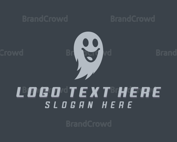 Scary Halloween Ghost Logo