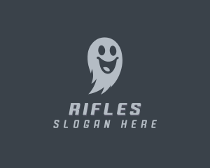 Scary Halloween Ghost Logo