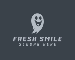 Scary Halloween Ghost logo design