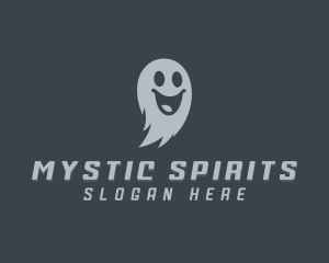 Scary Halloween Ghost logo design