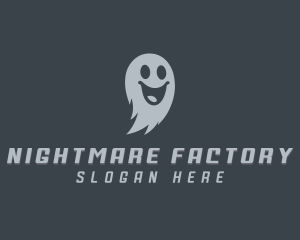 Scary Halloween Ghost logo design