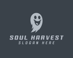 Scary Halloween Ghost logo design