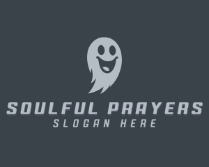 Scary Halloween Ghost logo design