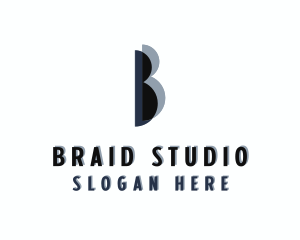 Stylish Studio Letter B logo design