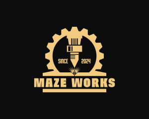 Industrial Laser Engraving logo design